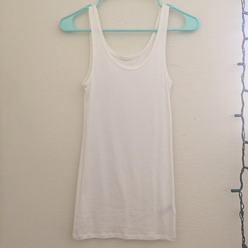 White Basic Tank Top